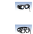 NYSTAGMUS SPECTACLES BY FRENZEL W.FIXEDGLASSES, W/O POWER SUPPLY, WITH CLIPBAND