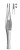 FERRIS-SMITH Tissue Forceps, 1 x 2 teeth, serrated platform tips, (17.8cm) 7"