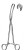 TEALE Vulsellum Forceps, 3 x 4 teeth, Curved Side-ways, Satin, (24.1cm) 9-1/2" .