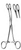 BALLENGER Sponge Forceps, Straight, Serrated jaws, (178cm) 7"