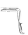 ST MARKS Deep Pelvic Retractor, w/lip 2-1/2"(64cm) to 2"(5cm) taper, (178cm)7"