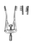 ALM Retractor, 3-7/8", (98cm), spread 3", (76cm), prongs 1/2", (13cm) deep 3-7/8"