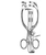 MAYO-ADAMS Retractor, 6-3/4", (171 M), With center blade and grip lock 6-3/4"