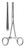 BAINBRIDGE Hemostatic Forceps, Curved, longitudinal serrations w/cross tip serrations7-1/4"