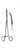 RUMEL Thoracic Forceps, Slight Curved, 2-3/8", (61cm) Long jaws, (229cm) 9"