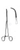 RUMEL Thoracic Forceps, Full Curved, 2-3/8", (61cm) Long jaws, (229cm) 9"