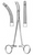 HEANY-BALLENTINE Forceps, Longitudinal Serrations single tooth, Curved, (215cm)8-1/2"