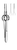 IRIS Tissue Forceps, Full Curved, Extra Fine, 1 x 2 Teeth, (10.2cm).4