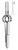 FOERSTER IRIS Tissue Forceps, Straight, 1 x 2 Teeth, (9.5cm)3-3/4