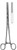 BOZEMAN Uterine Dressing Forceps, Straight, (26.7cm) 10-1/2