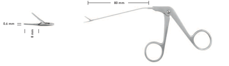 MICRO FCPS BY HOUSE, SERRATED, SUPERDELICATE, 8CM