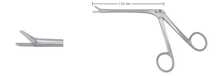 NASAL SCISSORS FOR CONCHA,RIGHT CURVEDGLATT, WL 115MM