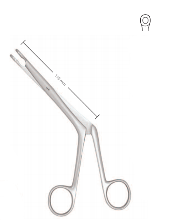 SEPTUM FORCEPS BY BRUENINGS, WL 11CM,LENGTH 19 CM, SIZE 1