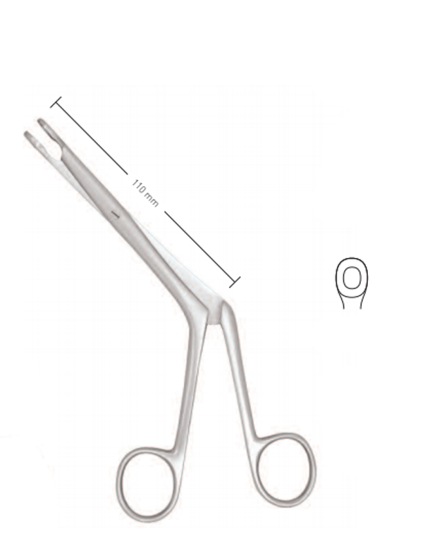 SEPTUM FORCEPS BY BRUENINGS, WL 11CM,LENGTH 19 CM, SIZE 3