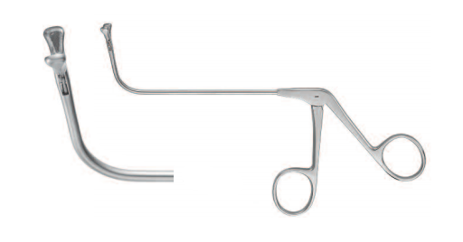 POLYP FCPS BY BINNER, 80°UPTURNED,HOR.OPJAWS PEAR-SHAPED 3x1.5MMWL 8.5CM