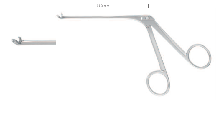 THROUGHCUT FORCEPS BY BLAKESLEY,45°UPCVDBITE 2MM, SIZE 0=3MM WIDE, WL 11CM