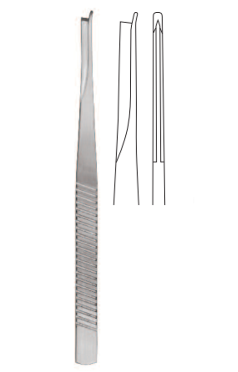 CHISEL BY MASING, W.SINGLE ROUNDED GUARDSTRAIGTH, LENGTH 18CM(FOR RIGHT ANGLE USE)