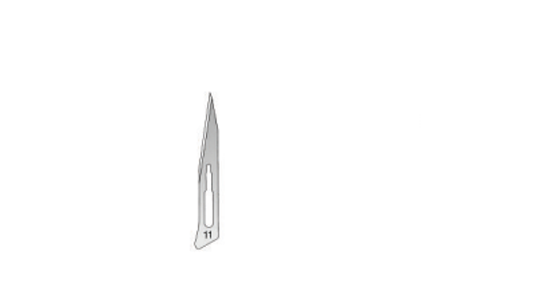 SCALPEL BLADES STERILE, FIG.11, PAK =100