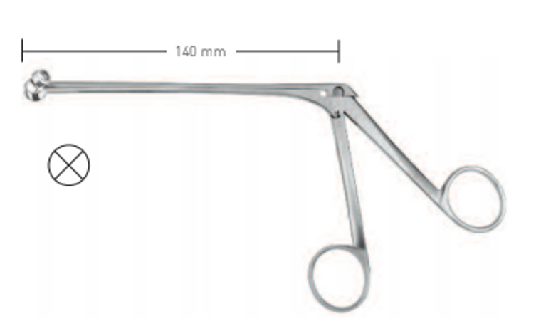 ADENOID PUNCH N. MELTZER , SIZE 1 = 7 MMWITH ROUND BASKET, WL 14 CM