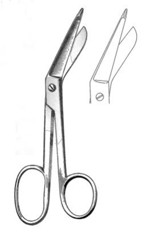 LISTER Bandage Scissors, With 1 Large Ring, (14cm) 5-1/2"