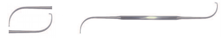 FRONTAL SINUS OSTIUM SEEKER, DOUBLE END.CURVED, 90°