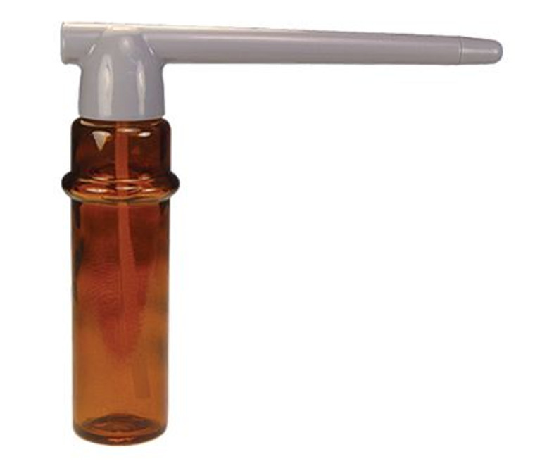 Atomizer, amber bottle w/plastic atomizer, 1 oz (No Bulb)