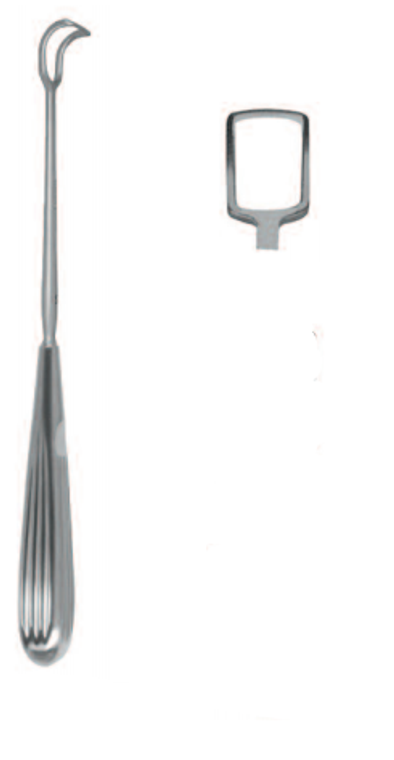 ADENOID CURETTE BY BECKMANN, STRAIGHTSIZE 0 (10,5 MM), 22CM