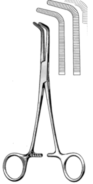 MIXTER Forceps, Fully Curved Jaws, Satin, (15.9cm) 6-1/4"