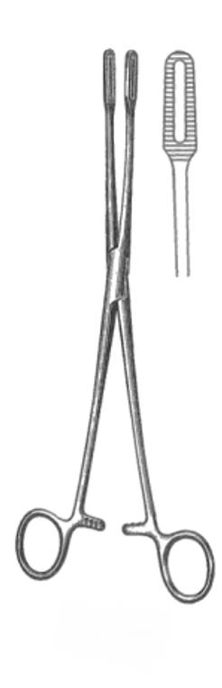 FOERSTER Sponge Forceps, Smooth, Curved, (24.1cm)9-1/2"