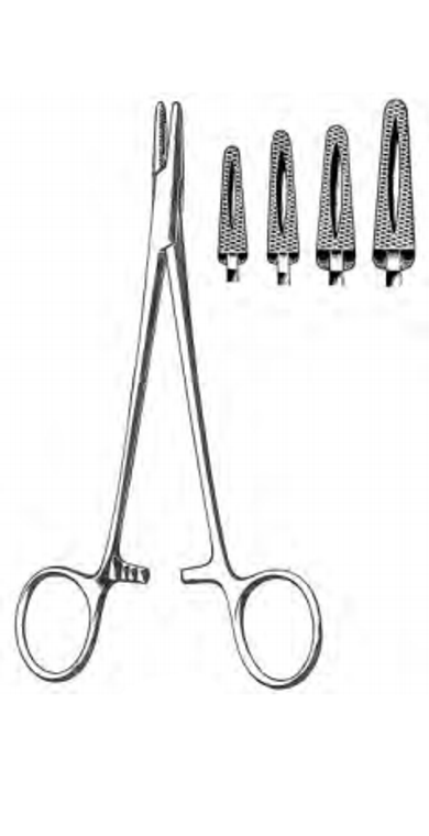 MAYO-HEGAR Needle Holder, Satin, (14cm) 5-1/2"