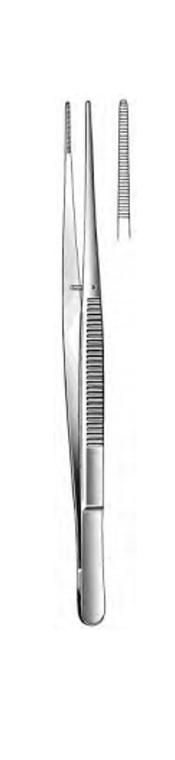 POTTS-SMITH Dressing Forceps, Serrated, (21cm) 8-1/4"