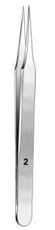 SWISS-Jeweler Style Forceps, No2, Satin, (12.1cm) 4-3/4"