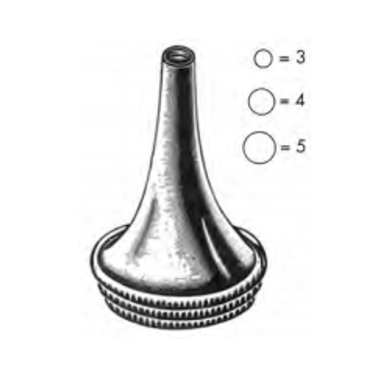 HARTMAN Ear Specula, Round, Set of 3, Sizes 3, 4 and 5mm, Chrome