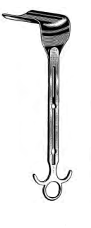BALFOUR Retractor, Standard, with 2-1/2" deep fenestrated side blades, 7" Spread (17.8cm)