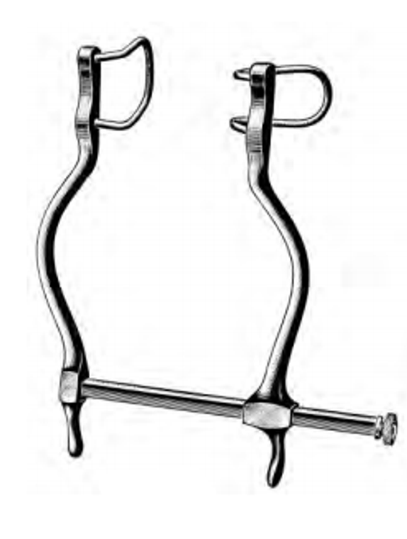 GOSSET Retractor 5-1/2" (14cm) Spread, Blade 1" (2.5cm x 2-1/2" (6.4cm)