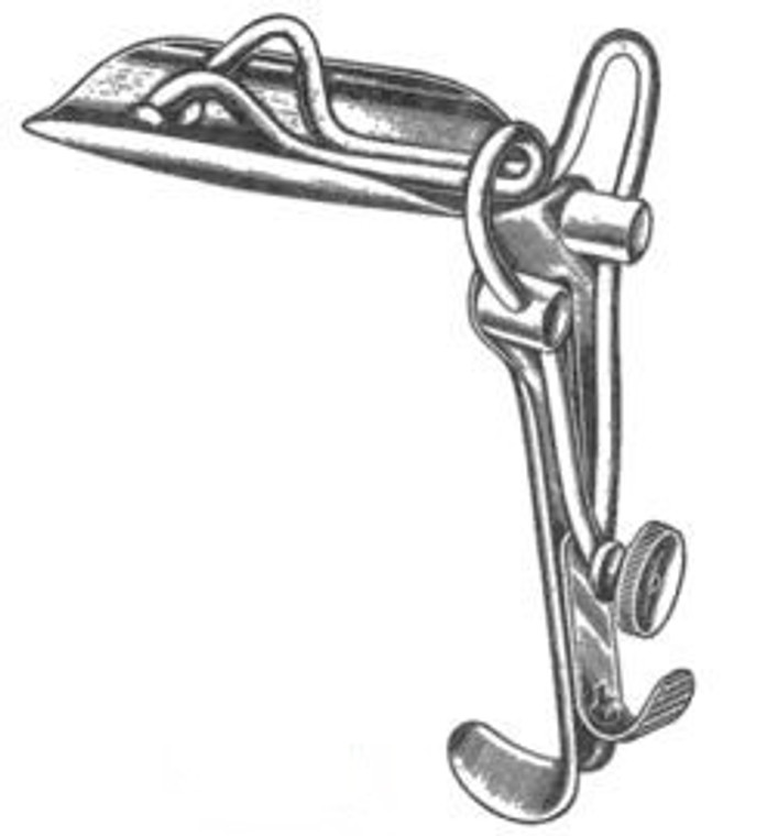 GUTTMAN Speculum, Self Retaining, Examining Type,1-3/8" x 4", (Standard Pattern) (3.5x102cm)