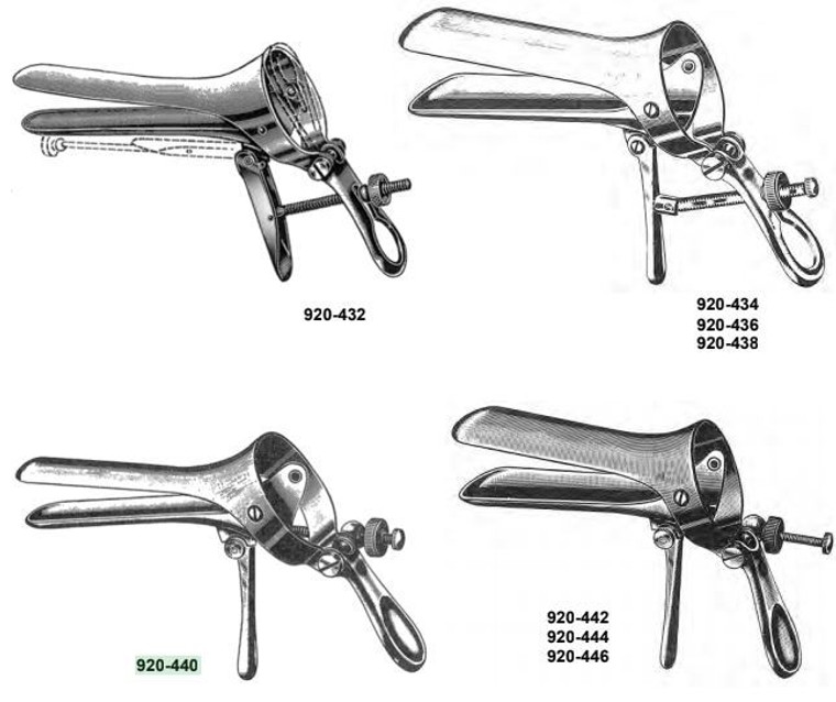 CUSCO Vaginal Speculum, W/Side Screw, Small Size, 1-1/4" x 3-1/2" (3.2x8.9cm)