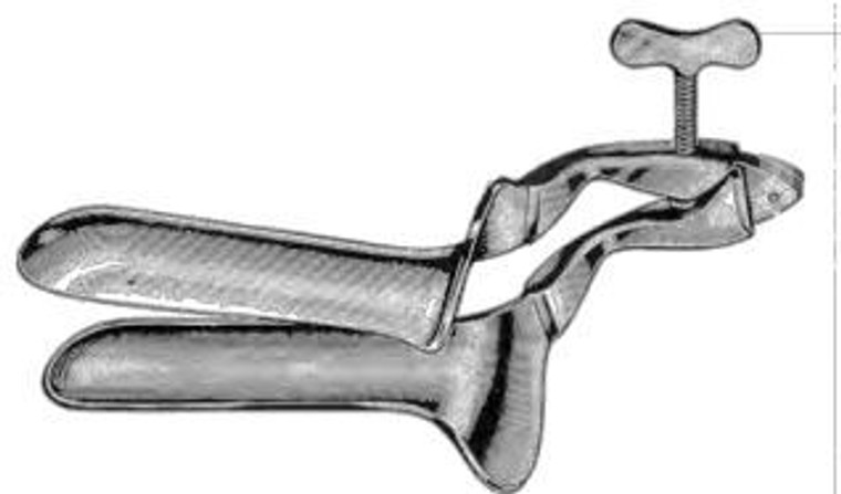 COLLIN Vaginal Speculum, Medium Size, 1-3/8" x 4", Satin (3.5x10.2cm)