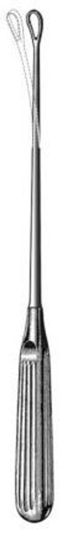 SIMS Uterine Curette, Sharp Blade on Malleable Shanks, Size 8, (27.9cm) 11"