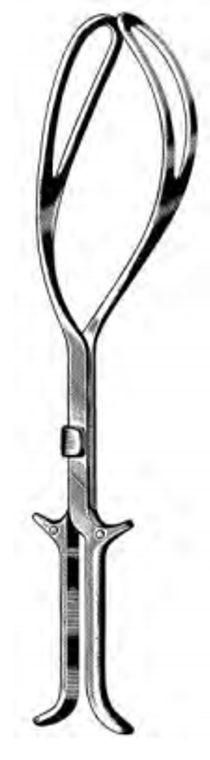 KIELAND Obstetrical Forceps, (39.4cm)15-1/2"