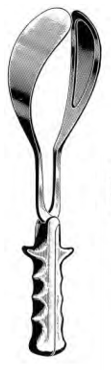 SIMPSON-LUIKART Obstetrical Forceps, Solid Blades, (35.6cm)14"