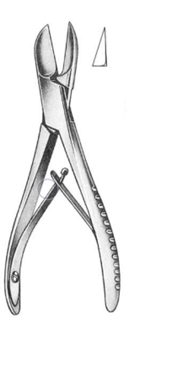 LISTON Bone Cutting Forceps, Straight, Satin, (14cm) 5-1/2"