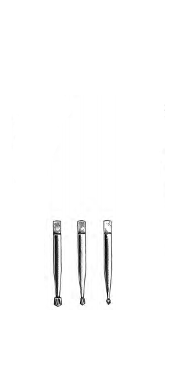 Finger Nail Drill, Complete W/3 drill points stored in handle, (10.2cm) 4"
