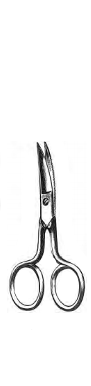 Nail Scissors, Straight, (8.9cm) 3-1/2"