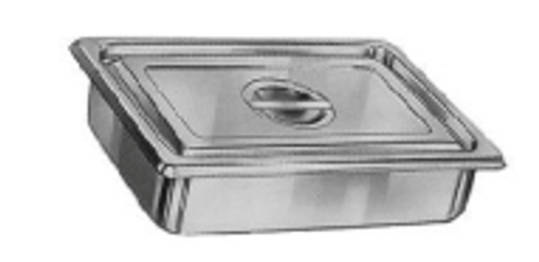 Instrument Tray W/Flat Cover, 12-1/4" x 7-3/4" x 2-1/4", (31cm x 19.7cm x 5.7cm)