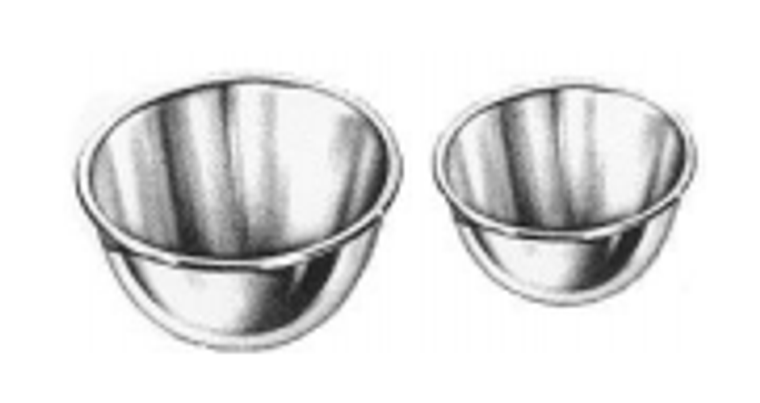 Mixing/Solution Bowl, Capacity 5 Quart, 11-7/8" x 4-1/2", (30.1cm x 11.4cm)