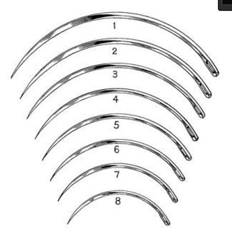 Veterinary Needles, 3/8 Circle, Cutting Edge, No1