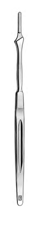 Knife Handle No 7, Fitting Surgical Blades No 10 thru 15