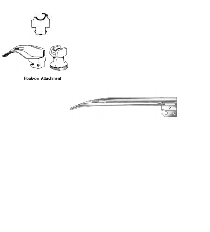 MILLER Laryngoscope Blade, Stainless, Size 1, Infant