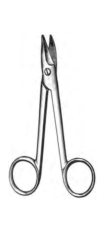 SISTRUNK Operating Scissors, Slightly Curved, (14cm)5-1/2"